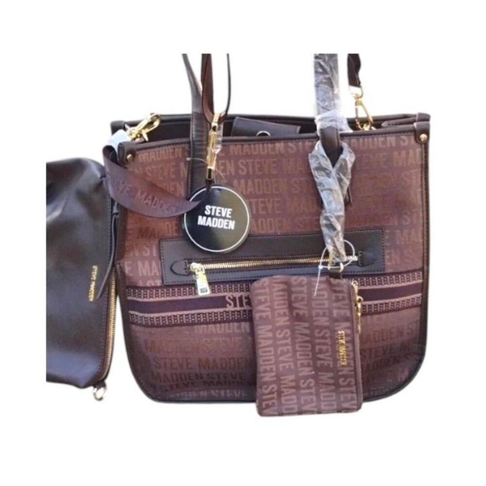 Steve Madden 3 piece NEW Tote, crossbody & Wristlet $118